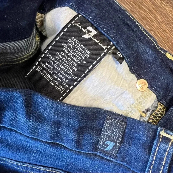 7 for all mankind Kimmie straight leg jeans SZ 28/6 - Picture 5 of 5